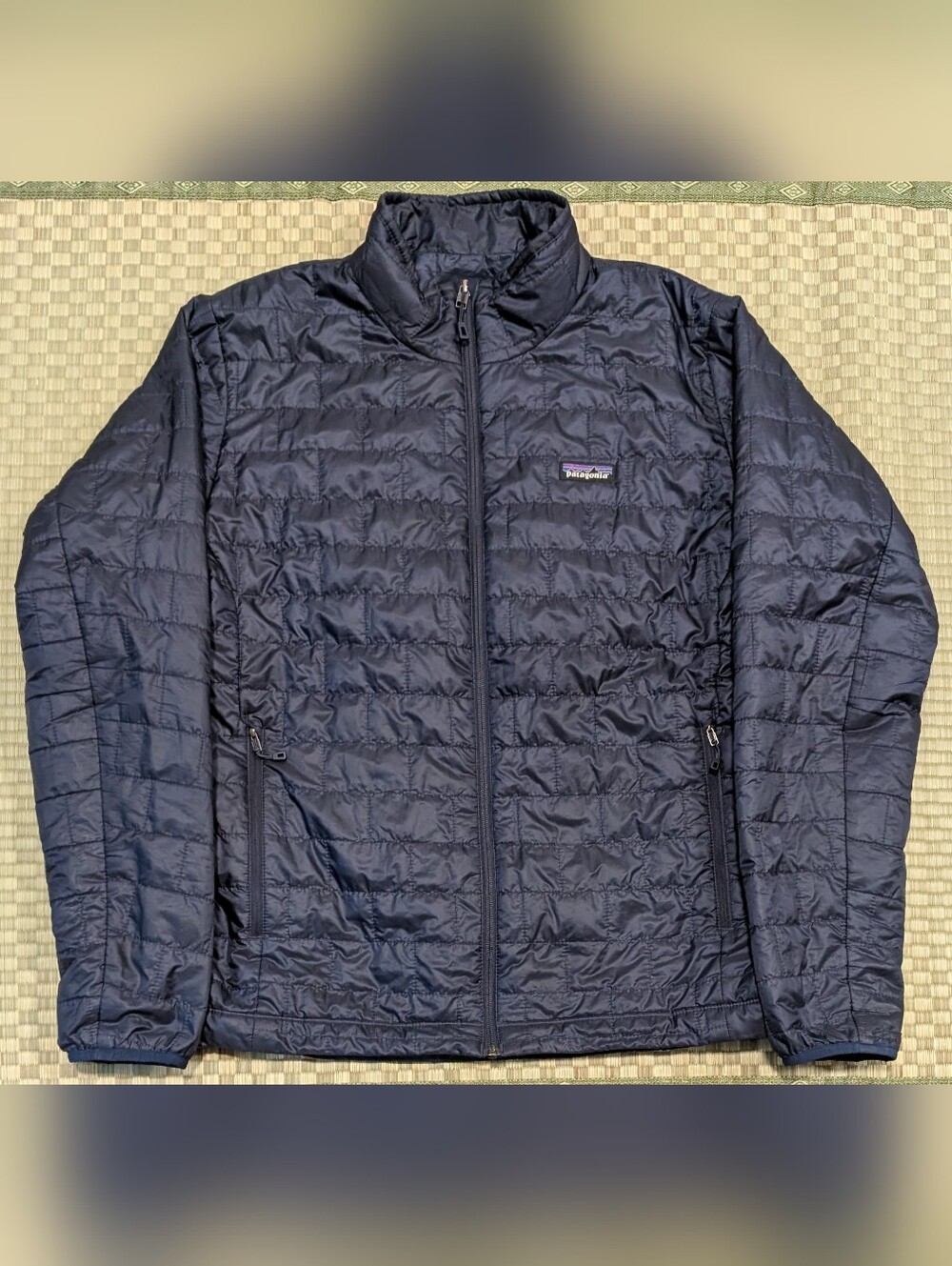 Patagonia Nanopuff Full Zip Jacket Navy Blue Men's Size Large